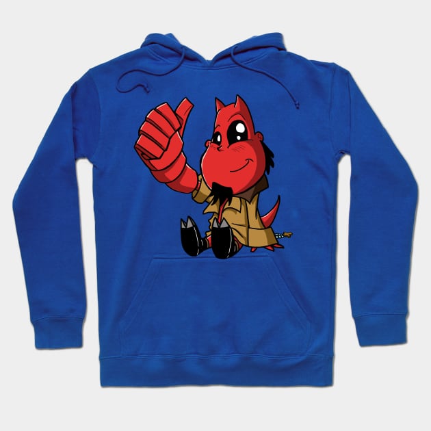 Baby Hellboy Hoodie by tabslabred